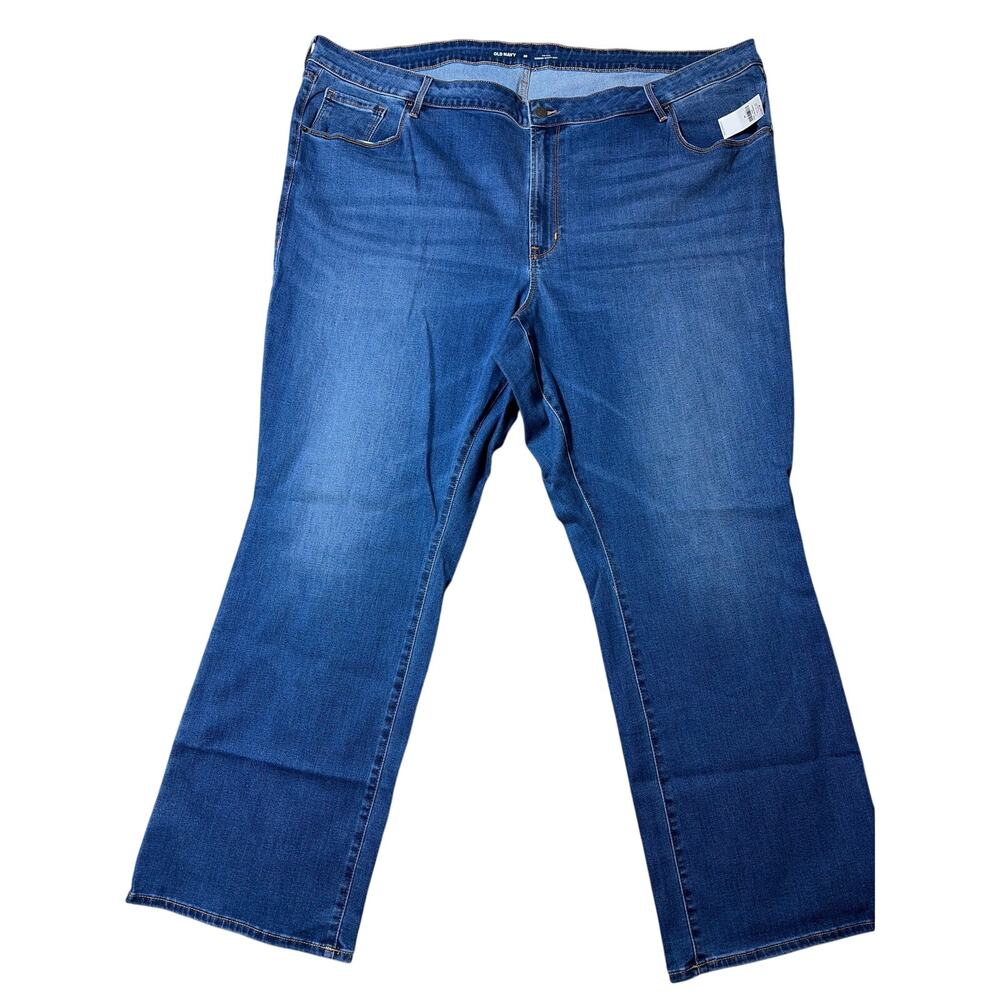 OLD NAVY Mid Rise Kicker Bootcut Plus Size Jeans Size 28 NEW WITH TAGS